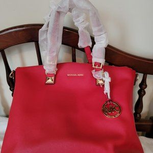 Brand new Michael Kors bag (tote) Bright red.